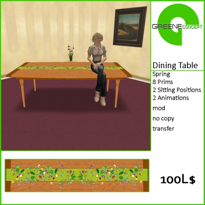 GREENE concept Dining Table Spring